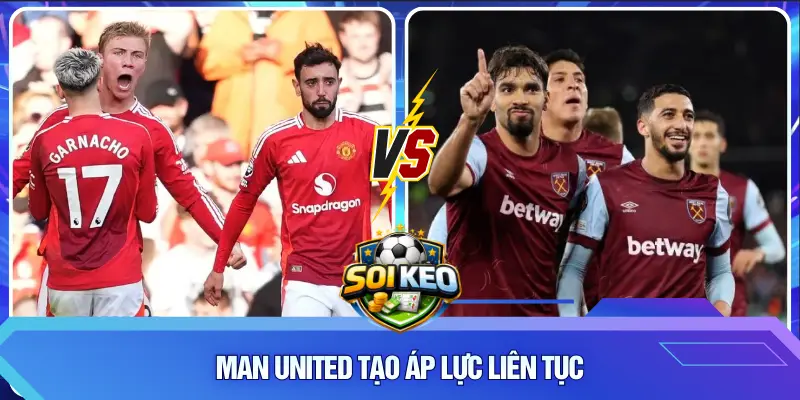 Man United tạo áp lực liên tục